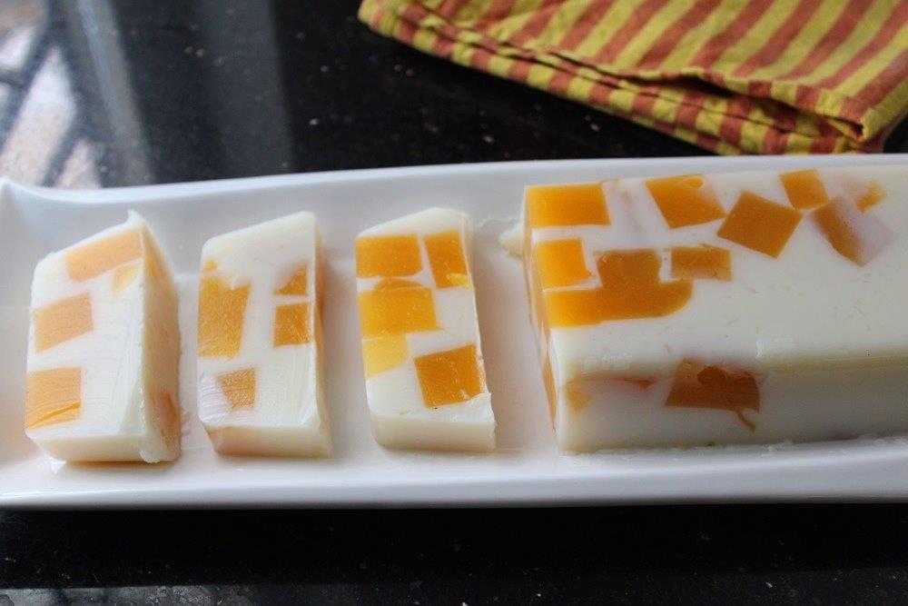Broken Glass Mango Jello