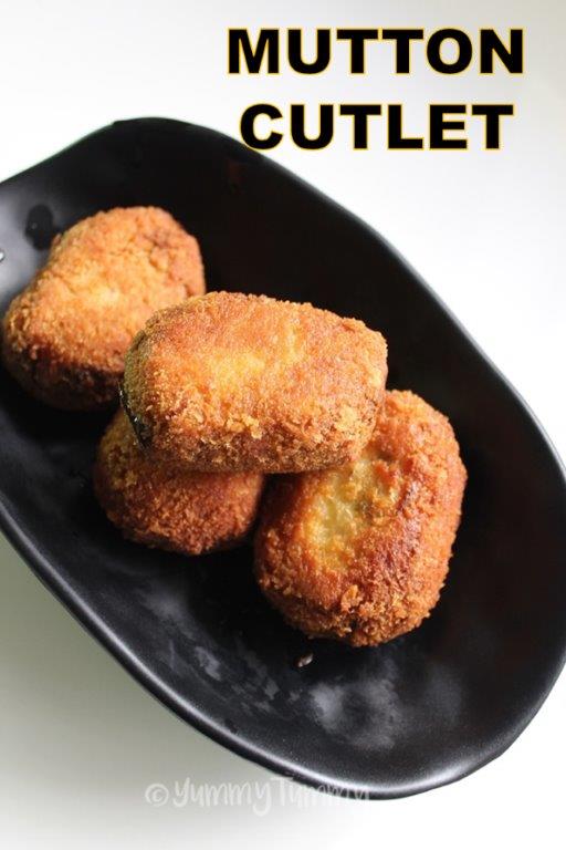 Mutton Cutlet Recipe - Lamb Cutlets - Yummy Tummy