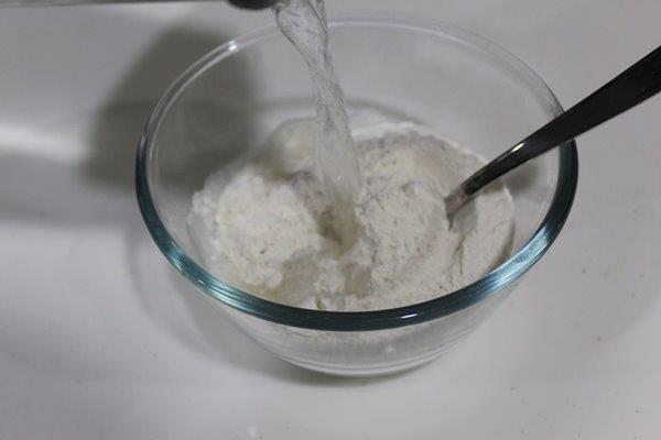 add water to rice flour