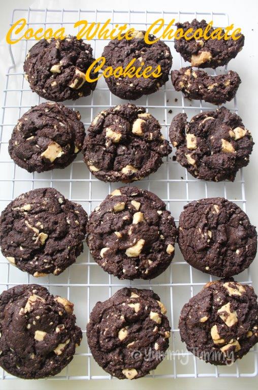 White Chocolate Cocoa Cookies Recipe