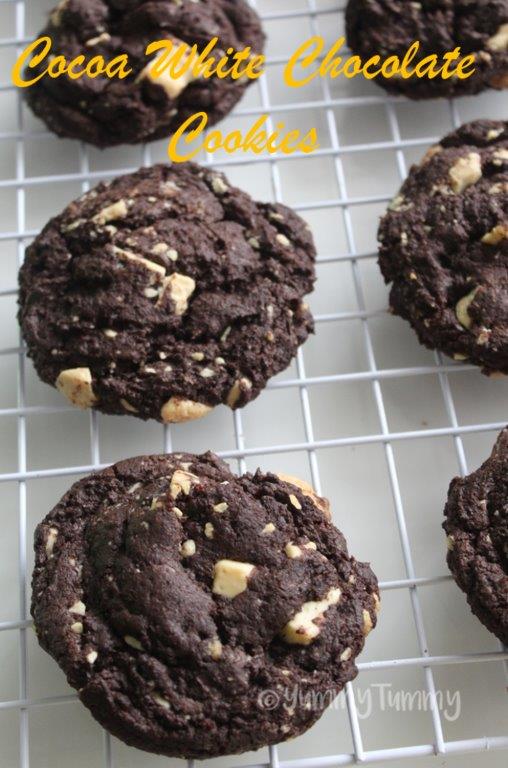 White Chocolate Cocoa Cookies Recipe