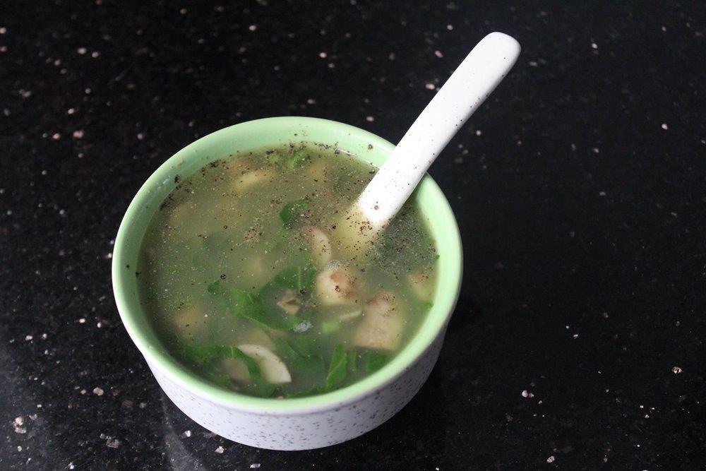 Mushroom Spinach Soup