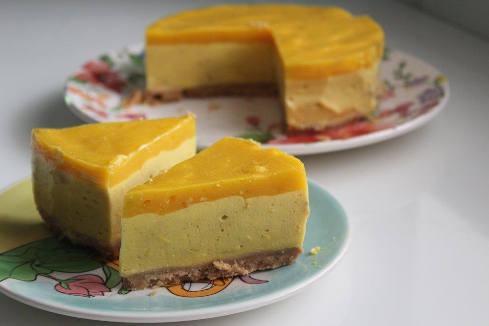 No Bake Mango Cheesecake