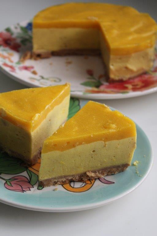 No Bake Mango Cheesecake