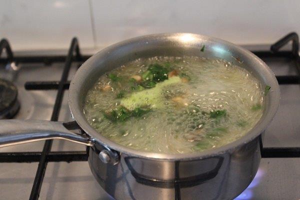 Mushroom Spinach Soup