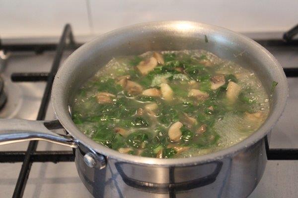 Mushroom Spinach SoupMushroom Spinach Soup