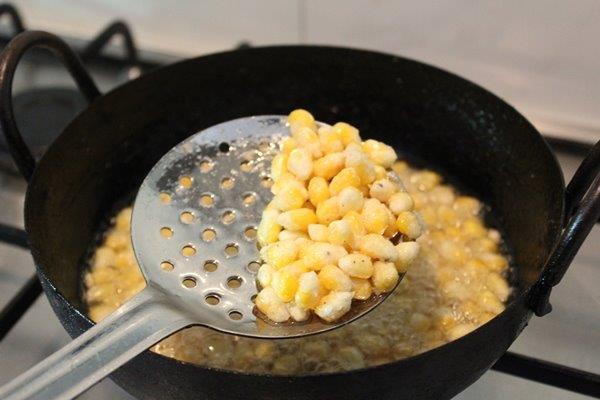 crunchy corn chaat 