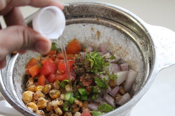 crunchy corn chaat 