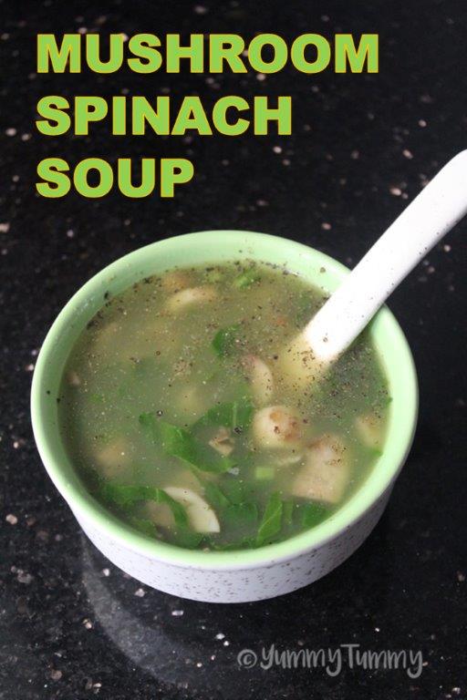 Mushroom Spinach Soup