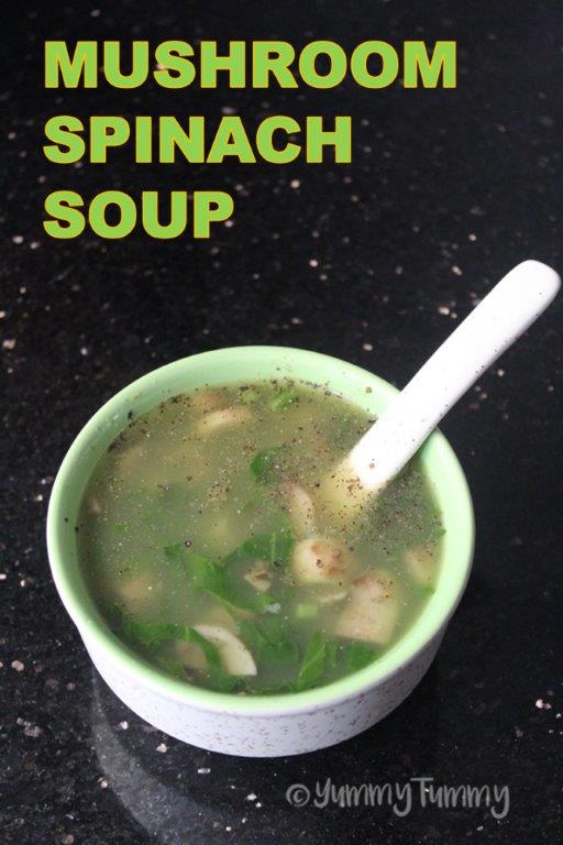 Mushroom Spinach Soup