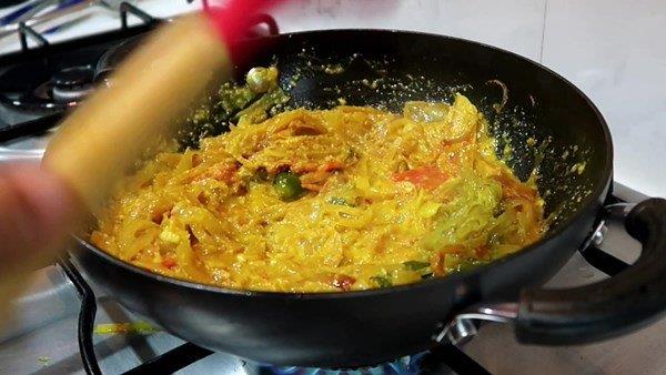 step 14 Onion Curry for Chapati