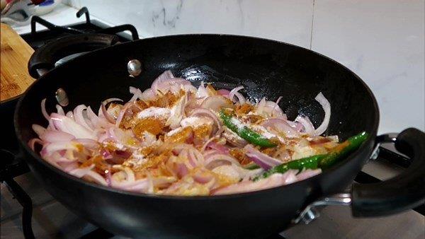 step 5 Onion Curry for Chapati