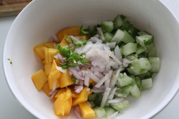 Mango Cucumber Salsa step 3