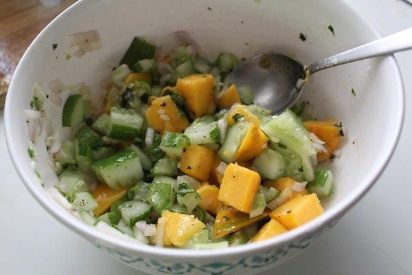 Mango Cucumber Salsa step 8