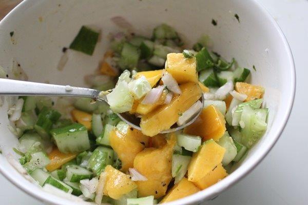 Mango Cucumber Salsa step 9