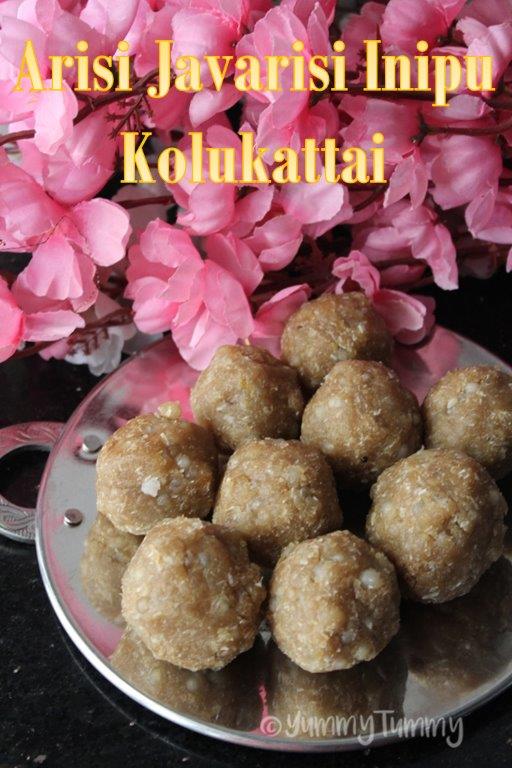 Rice Sago Sweet Kolukattai Recipe