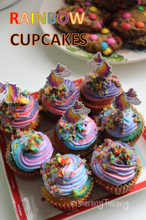 Rainbow Cupcakes