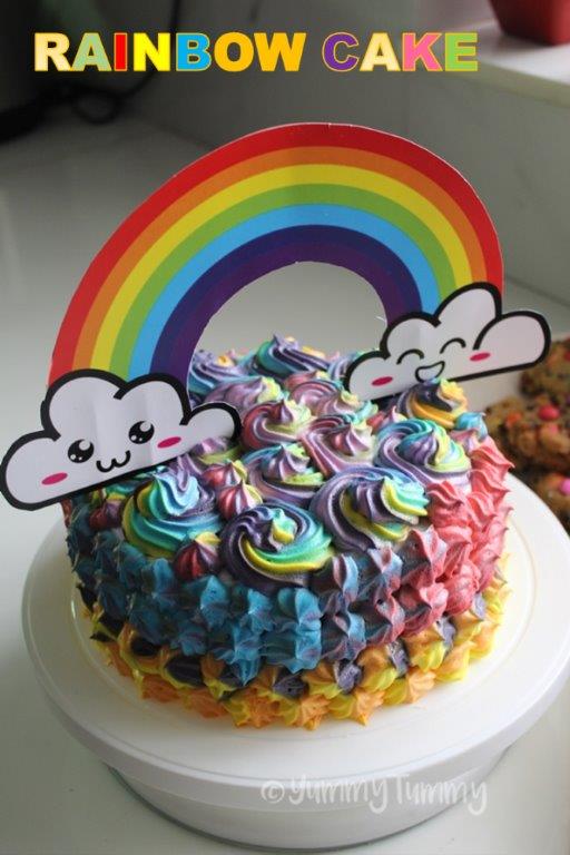 Rainbow Unicorn Cake