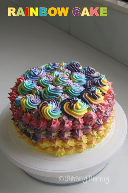 Rainbow Unicorn Cake