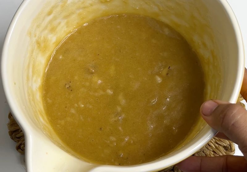 Eggless Banana Bread batter