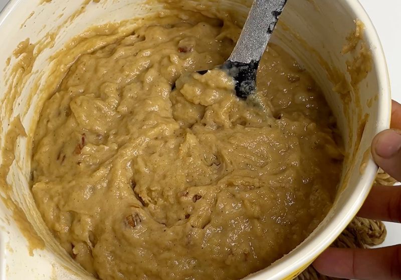 Eggless Banana Bread batter