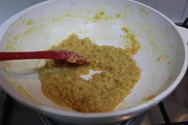 now the milk cake mixture looks thick like halwa