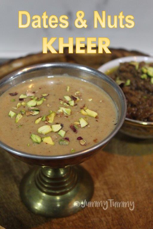 Dates and Nuts Kheer