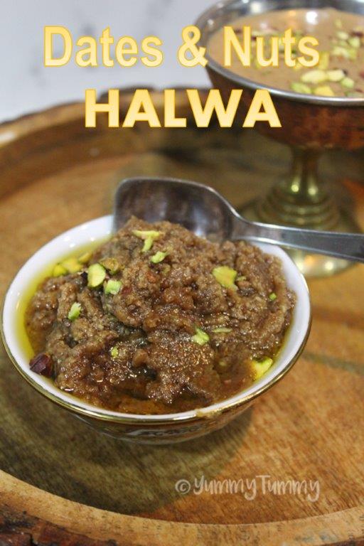 Dates and Nuts Halwa