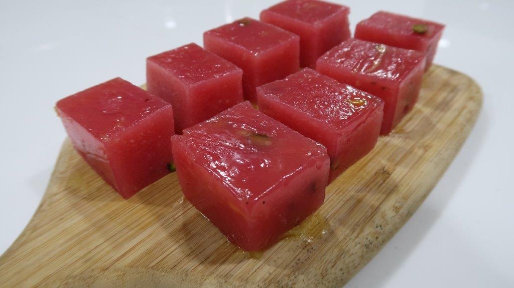 Strawberry Custard Halwa Recipe