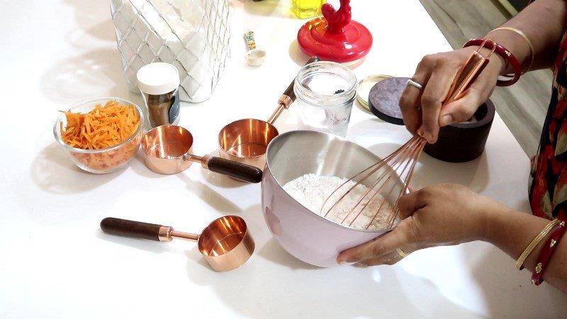 whisk dry for carrot bread