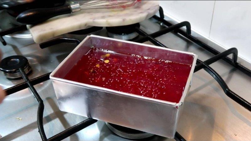 Strawberry Custard Halwa
