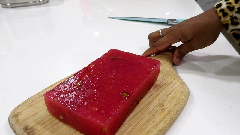 Strawberry Custard Halwa