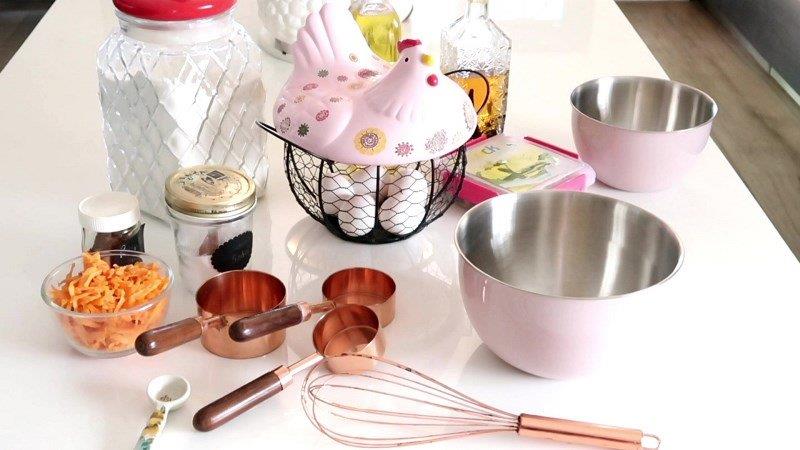 ingredients for carrot bread