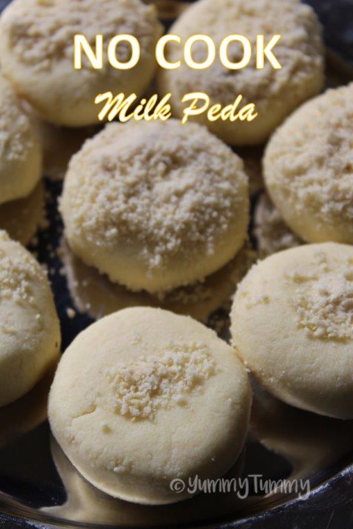 No Cook Milk Peda