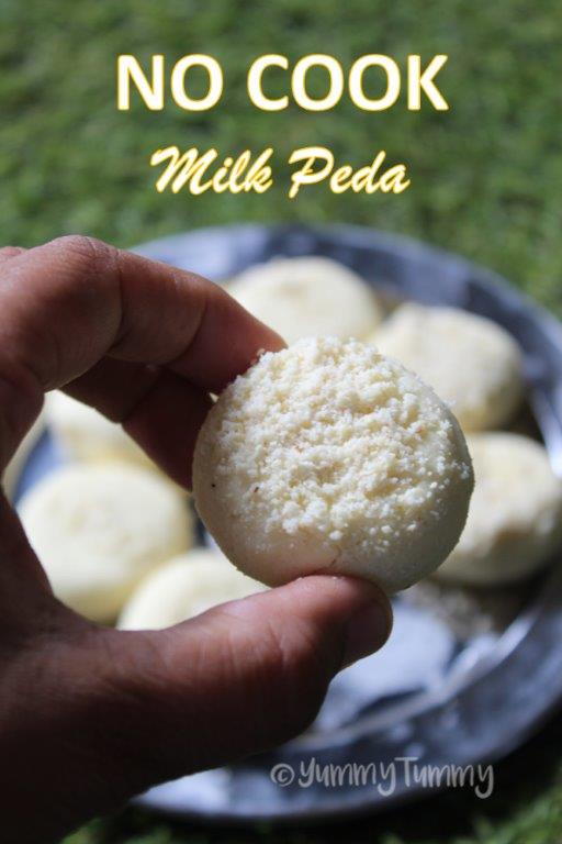 No Cook Milk Peda