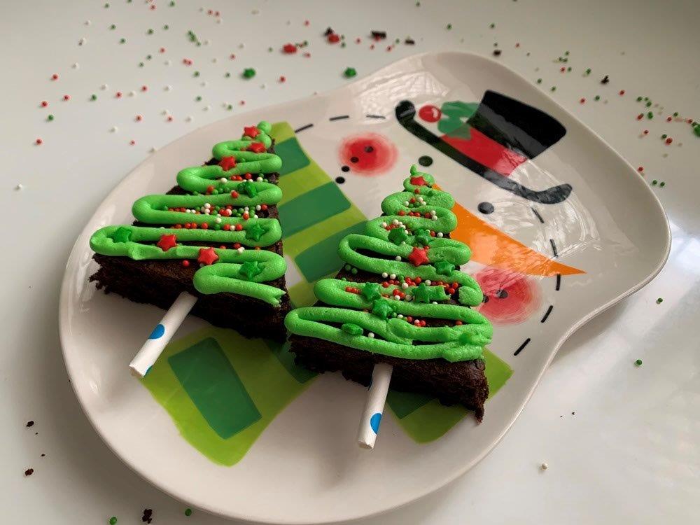 Christmas Tree Brownies