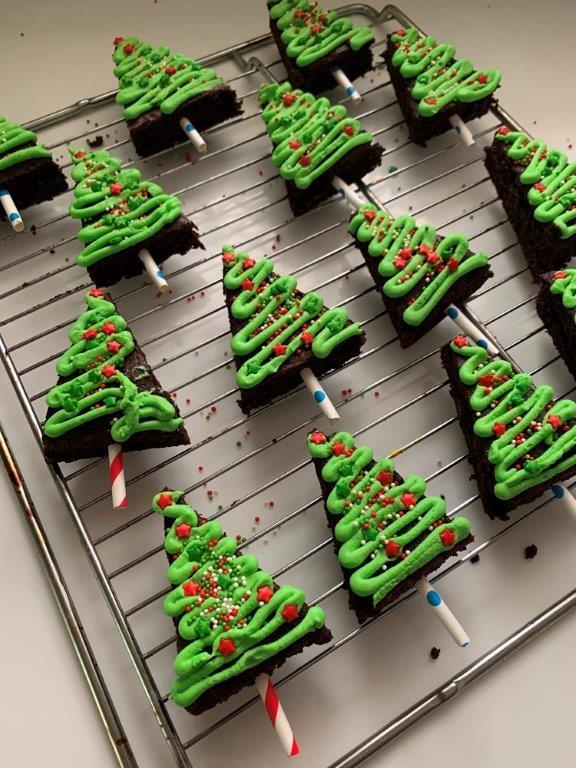 Christmas Tree Brownies