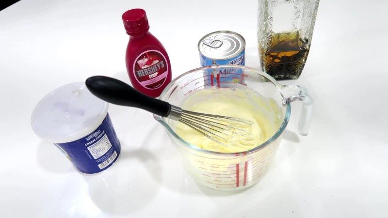 ingredients for cheesecake ice cream