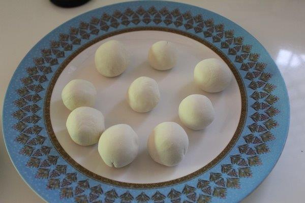 shaped mochi balls