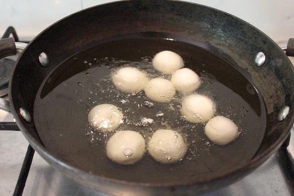 fry donuts on low heat