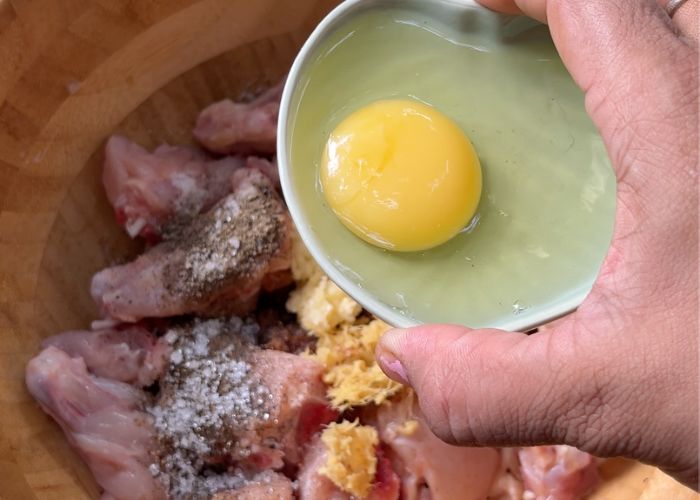 add in egg