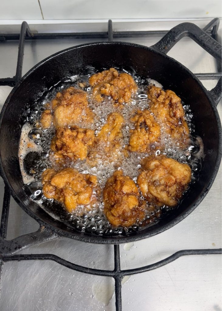 frying Chicken Karaage