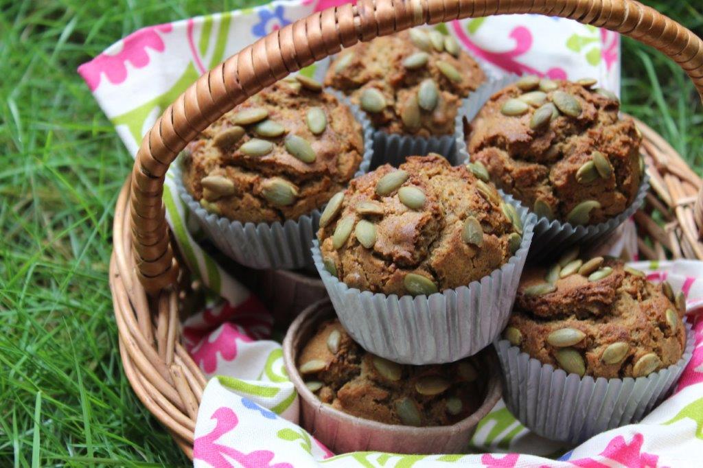 Ragi Pumpkin Seed Muffins