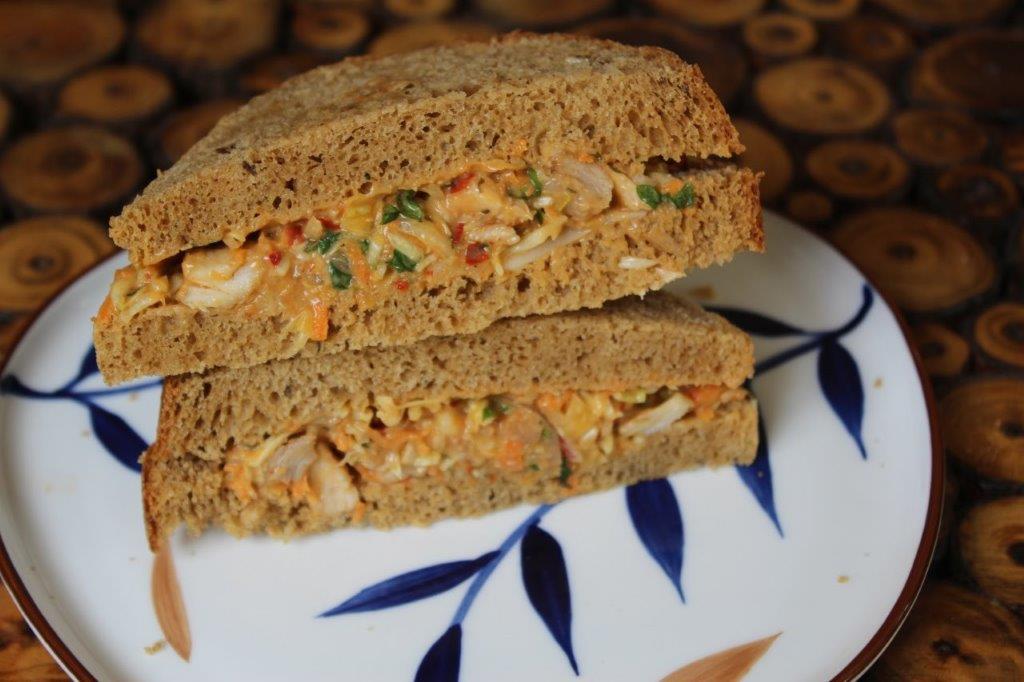 Spicy Chicken Mayonnaise Sandwich