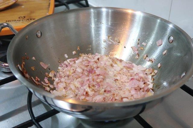 saute onions till golden brown