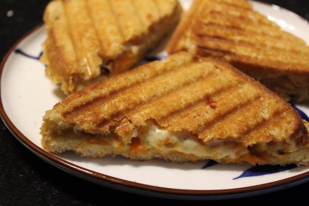 Carrot Cheese White Sauce Sandwich