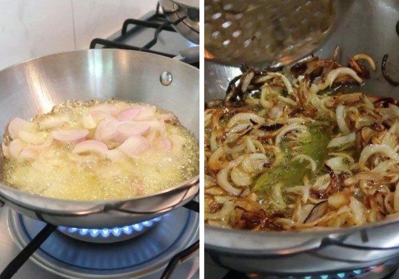 deep fry onions