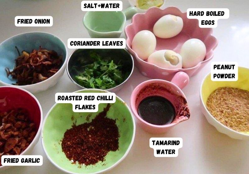 ingredients for egg bhejo