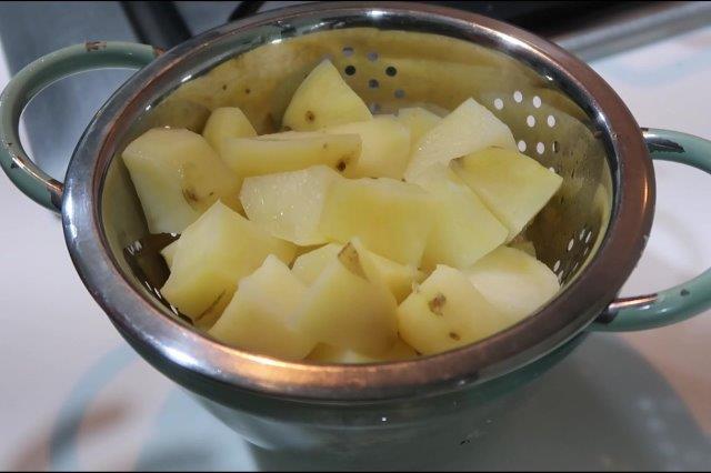 boiled potatoes