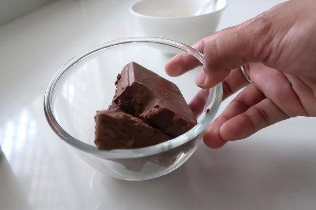 take chocolate in a bowl and melt